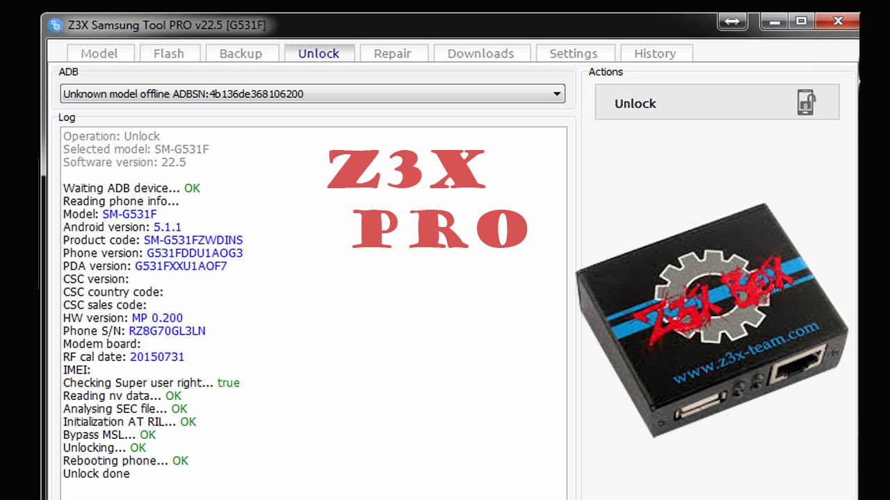 z3x samsung tools